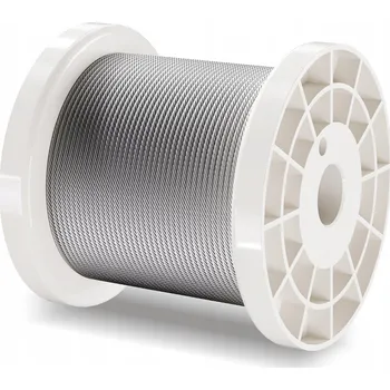 Železářství VEVOR Ocelové lano 1/16 "328 STOP 7x7 T304 Lano Z Nerezové Oceli