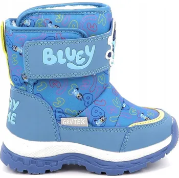 Dívčí obuv Garvalin BLUEY 251890-A008 dětské sněhule na suchý zip modré - 26