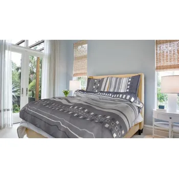 Povlečení Smolka Francouzské bavlněné povlečení 200x220 - Kamil šedý