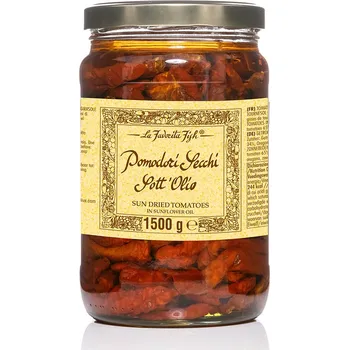 konzervovaná zelenina La Favorita Live Sušená rajčata ve slunečnicovém oleji, La Favorita Live, 1500g