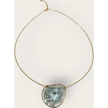 Souprava šperků Tina Kotsoni Náhrdelník Lotos Barva: Bleděmodrá