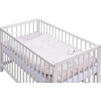 Dětská postýlka Dětská postýlka s kompletní výbavou Scarlett Toro 120 x 60 cm - béžová