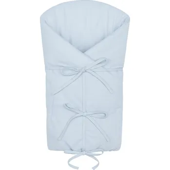 Zavinovačka Baby Nellys Klasická retro zavinovačka Nature šněrovací s výplní Baby Nellys Světle modrá