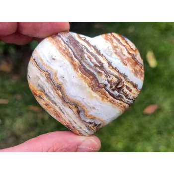 Přírodní kámen Srdce z aragonitu 121g (Pákistán)