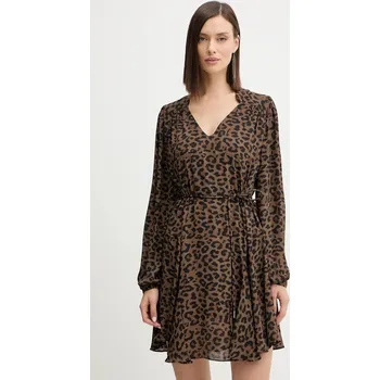 Dámské šaty Šaty Guess WANDA W5BK51.WGLA2 hnědá 89A, vel. XL