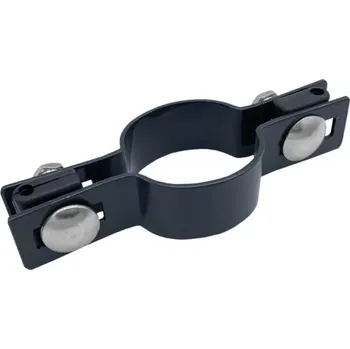 Příslušenství pro plot Příchytka plotového panelu na sloupek 48mm - průběžná, antracit PLOTY Sklad5 0 (MONTÁŽ A MATERIÁL K MONTÁŽI )