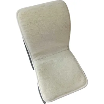 Podsedák WN Podsedák z ovčí vlny s opěrkou přírodní béžová