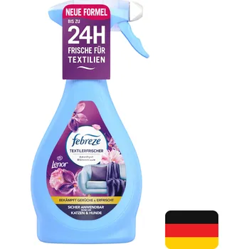 Osvěžovač vzduchu Febreze eliminátor zápachu a osvěžovač textilií 500 ml Amethyst Blütentraum (Dovoz: Německo)