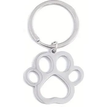 Přívěsek na klíče psí tlapka