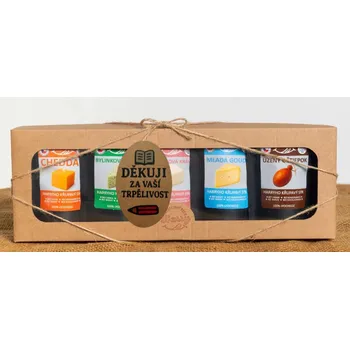 Dárková krabička Dárková sada 5 druhů lyo sýrů od kravičky