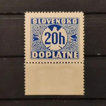 Sběratelství Známka Slovenský štát, Pof.D3X*, lep III