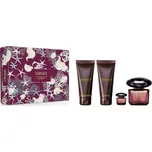 Versace Crystal Noir Vánoční Set - EDP 90 ml + EDP 5 ml + tělové mléko 100 ml + sprchový gel 100 ml Dárková sada