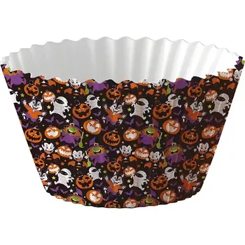 Party dekorace Fiestas Guirca Papírové košíčky na muffiny Halloween 5 cm 50 ks