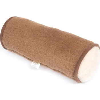 Polštář Polštář válec merino při bolestech za krkem hnědobílý Délka: 50 cm