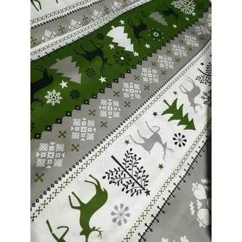 Vánoční bavlněná látka jelen
