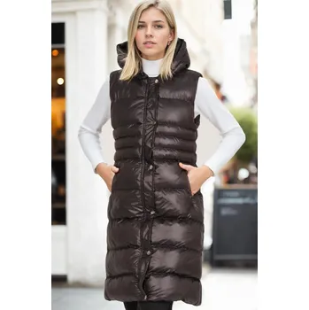 Pánská vesta Z9757 DEWBERRY WOMEN'S VEST-BLACK dewberry černá | bílá 3444367