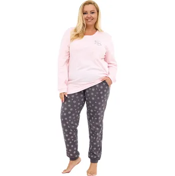 Dámské pyžamo Dámské pyžamo CORNETTE 163/461 SNOW PLUS růžová 4XL 0