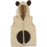Dětská vesta MEDVÍDEK z velbloudí a ovčí vlny Velikost: 110