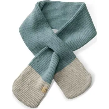 Nákrčník Fellhof Pletená šála pro děti z termoregulační 100% merino vlny Barva: modrozelená