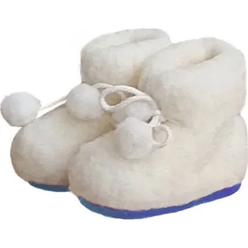 Dětská móda Vlněné dětské TV bačkory Barva: Modrá, Velikost: 30