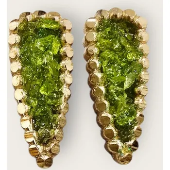 Souprava šperků Tina Kotsoni Náušnice Geoda Barva: Zelená