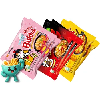 Samyang Buldak ramen - degustační balíček 6x Ramen - Stew, Cheese, Carbonara