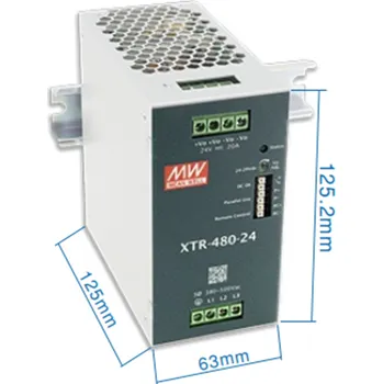spínaný zdroj Mean Well XTR-480-36PI zdroj na DIN lištu 480W 36V