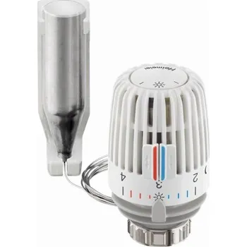 Hlavice pro radiátor Heimeier K termostatická hlavice 6°C-27°C, 1,25m, s odděleným čidlem, bílá