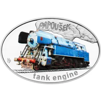 Česká mincovna - 2025 - Stříbrná mince Papoušek - Slavné parní lokomotivy - 31.1 g