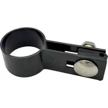 Příslušenství pro plot Příchytka plotového panelu na sloupek 48mm - koncová, antracit PLOTY Sklad5 0 (MONTÁŽ A MATERIÁL K MONTÁŽI )