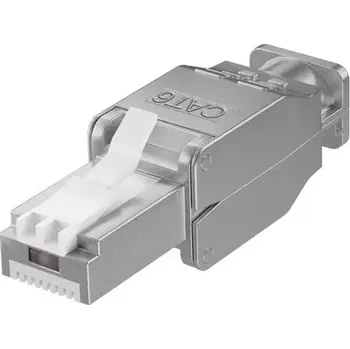Síťový konektor MicroConnect CAT6 Tool-free RJ-45 konektor stříbrná (KON522TL)