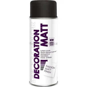 Barva ve spreji Deco Color ® DecoColor, barva ve spreji MATT, RAL 9005 černý - 400 ml