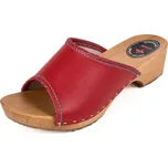 Elegantní ortopedické dřeváky, červené Velikost: 41