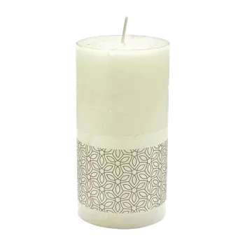 Svíčka RUBIN Rustikální svíčka bílá