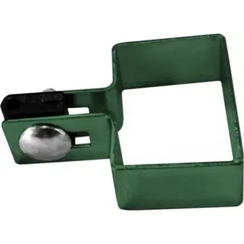 Příslušenství pro plot Příchytka na sloupek 60x40 mm koncová, zelená PROFI717 S11 Naší Montáží (MONTÁŽ A MATERIÁL K MONTÁŽI )