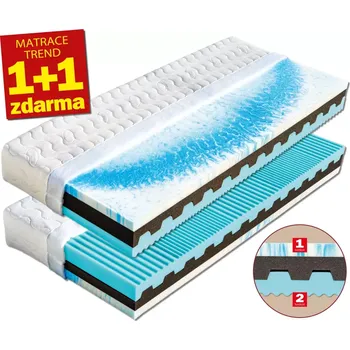 Matrace Matrace Dřevočal NIKOLA 1+1 ZDARMA 90 x 200 cm potah Aloe Vera