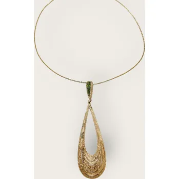 Souprava šperků Tina Kotsoni Náhrdelník Geoda Barva: Zelená