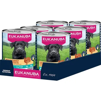 Krmivo pro psa 48x400g Eukanuba Adult Rich in Turkey with Carrots - výhodné balení