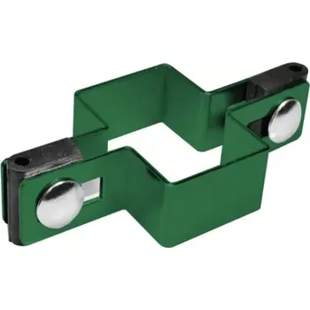 Příslušenství pro plot Příchytka na sloupek 60x40 mm průběžná, zelená PROFI717 S11 Naší Montáží (MONTÁŽ A MATERIÁL K MONTÁŽI )