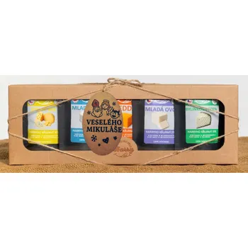 Dárková krabička Dárková sada 5 druhů lyo sýrů MIX veselého mikuláše (Dárková sada 5 druhů lyo sýrů MIX veselého mikuláše)