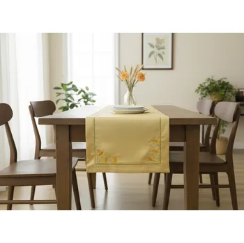 ubrus Velikonoční ubrus na stůl EASTER BUENOS zlatá 45x95 cm