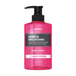 KUNDAL Honey&Macadamia Body Lotion - vyživující tělové mléko s vůní pudru 500 ml