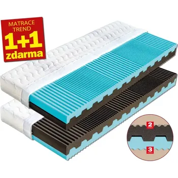 Matrace Matrace Dřevočal Nora 1+1 ZDARMA 90 x 200 cm potah Aloe Vera