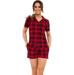 Dámské rozepínací pyžamo CORNETTE 346/424 TRACY 2 červená S 0