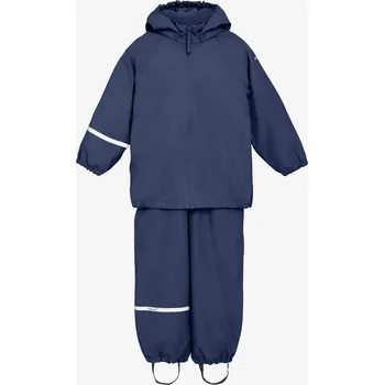 Kojenecká bunda Dětská zateplená nepromokavá souprava do deště CeLaVi - modrá Dark Navy Velikost: 86/92