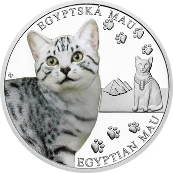 2025 - Stříbrná mince Egyptská mau - Plemena koček