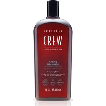Šampon American Crew – Detoxikační šampon pro muže s mastnou pokožkou a usazeninami 1000 ml Detoxikační šampon pro mastnou pokožku hlavy 1000 ml