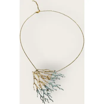 Souprava šperků Tina Kotsoni Náhrdelník Korál Barva: Bleděmodrá