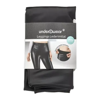 Dámské legíny under2wear Legíny imitace kůže S