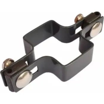 Příslušenství pro plot Příchytka na sloupek 60x40 mm průběžná, antracit PROFI717 S11 Naší Montáží (MONTÁŽ A MATERIÁL K MONTÁŽI )